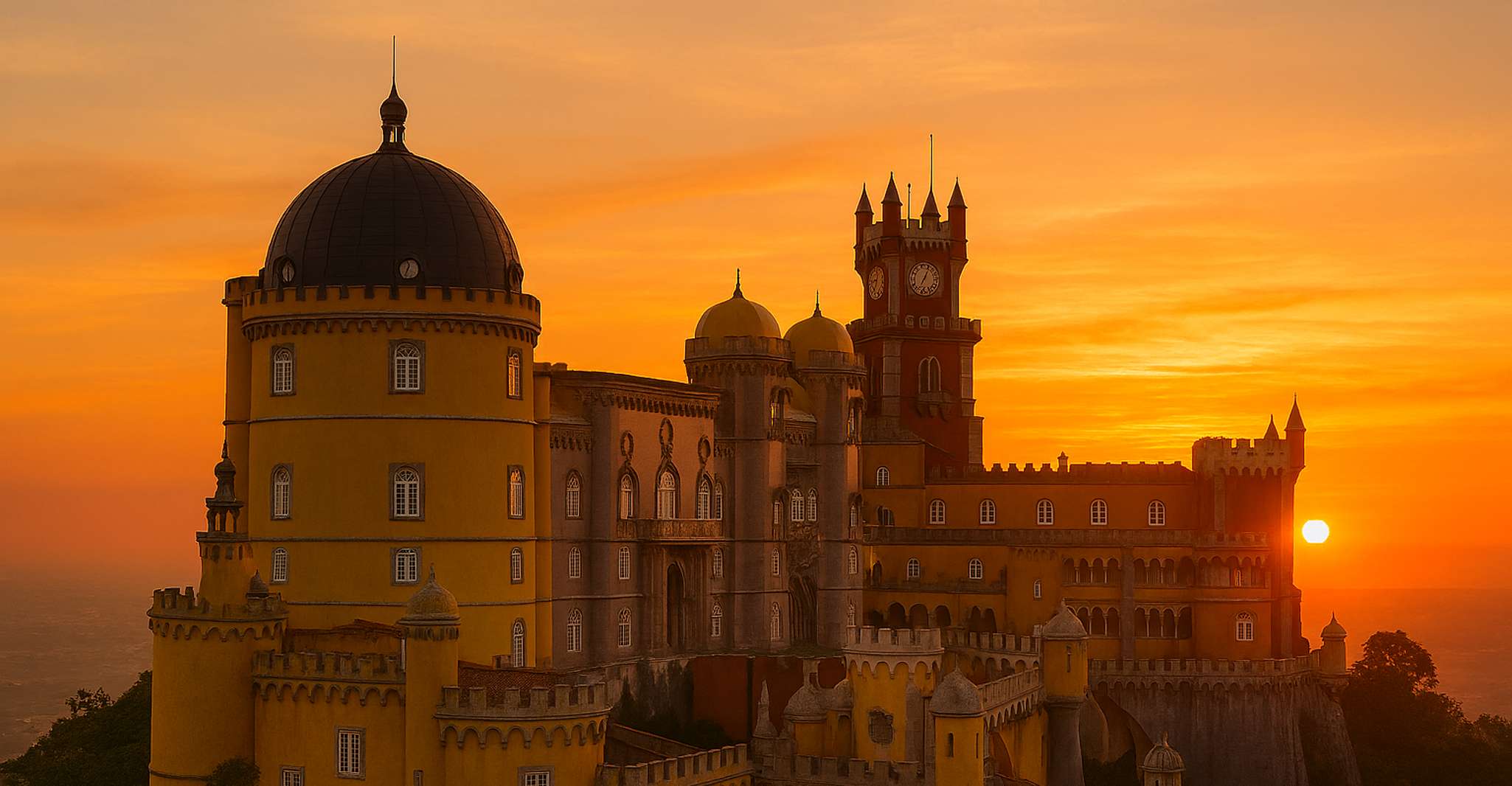 From Lisbon: Sintra, Pena, Regaleira, Coast Roca & Cascais