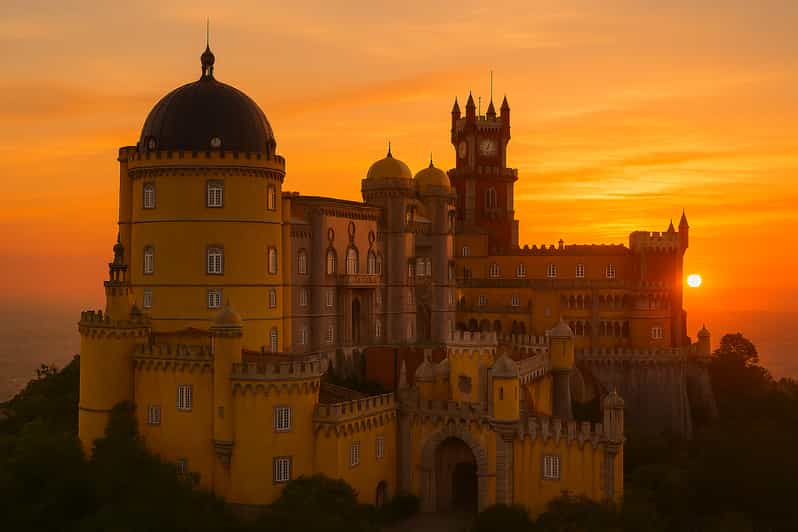 From Lisbon: Sintra, Pena, Regaleira, Coast Roca & Cascais