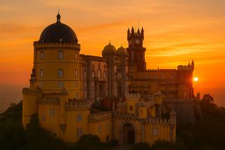 From Lisbon: Sintra, Pena, Regaleira, Coast Roca & Cascais