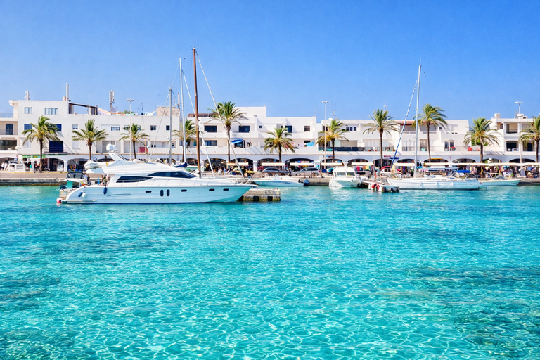 Ibiza: Formentera Boat with Open Bar, 3 meals & Sunset Party ADVANCE: Standard selection of food & open bar option