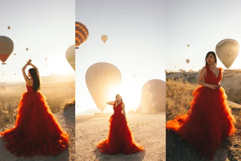 Cappadocia: Photo Shooting With Flying Dresses