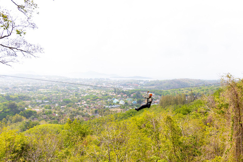 Phuket: Zipline Flying Higher Than Hawk with ATV OptionZipline 18 Platform and ATV ride