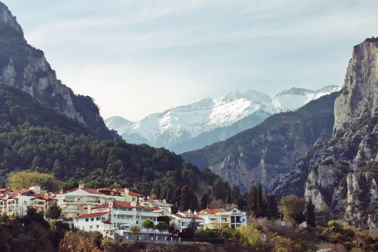 Depuis Athènes : voyage en train avec visite guidée du mont Olympe