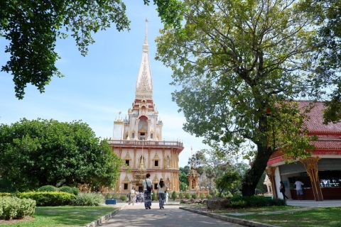 Phuket : Temple de Chalong, visite du Grand Bouddha et aventure en VTTZipline 10 pt.+Atv 1 heure Visite du Grand Bouddha et du Temple de Chalong