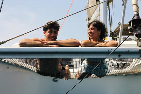 Valencia: Exclusive catamaran (max. 10), paella on board, and swimming – 3 hours Exclusive catamaran (max. 10), paella on board, and swim – 3 hours