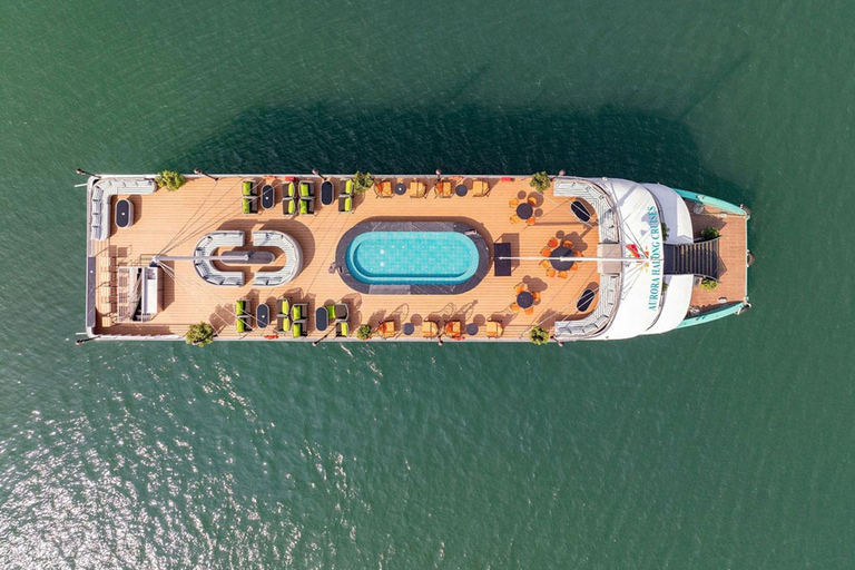 Hanoi: Aurora Halong Day Cruise - Lunch, Kayak, Swim, Cave from Halong: Cruise with Buffet, Kayaking (No transfer)