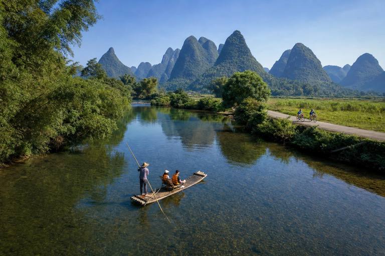 YangShuo: Yulong River Bamboo Raft Ticket with Route Options Jinlong Bridge to Jiuxian 60 Minutes | Up to 2 People