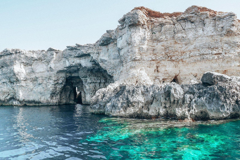 Desde San Julián Gozo, Comino, Laguna Azul en lancha motora