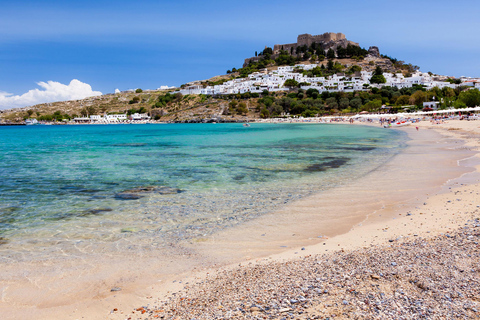 Rhodes: Boat trip to Lindos with Swimming Stops Boat Tickets (meeting point)
