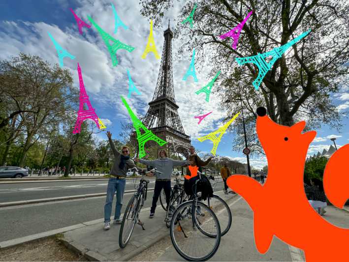 Parigi: Tour guidato con fascino TOP-25 attrazioni in bicicletta/ E-Bike
