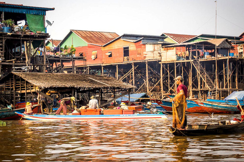 Scenisk transfer från Phnom Penh till Siem Reap med sightseeing