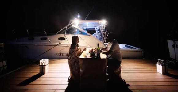 Private Sunset Dinner Cruise on Modern 34 ft Yacht