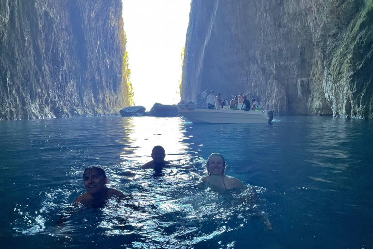 Vlorë: Sazan Island, Haxhi Ali Cave, and Karaburun Boat Tour