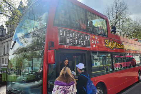 Belfast: Tour in autobus Hop-on Hop-off Belfast Open Top