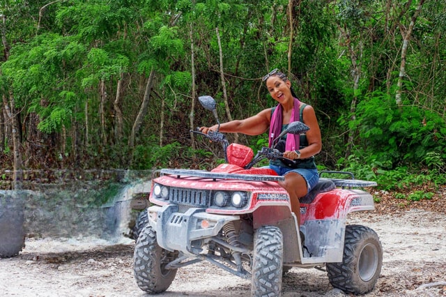 cozumel: ATV adventure with caverns, ruins with transfer