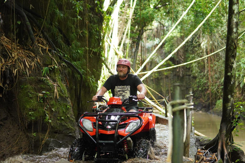 Ubud ATV through River, Cave, Waterfall & Rafting Package Rafting without Shuttle ( Optional with SHUTTLE AVAILABLE )