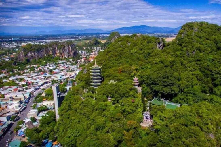 Da Nang: Tour delle colline di BaNa, del ponte d&#039;oro e della montagna di marmoTour privato senza pranzo a buffet