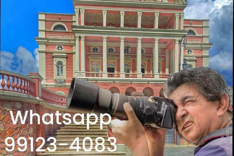 Tour de ville dans le centre historique de Manaus avec un photographe