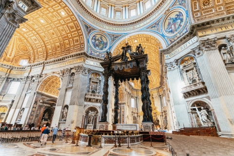 Rome: St. Peter's Basilica Dome to Underground Grottoes Tour Semi-Private Tour in Italian