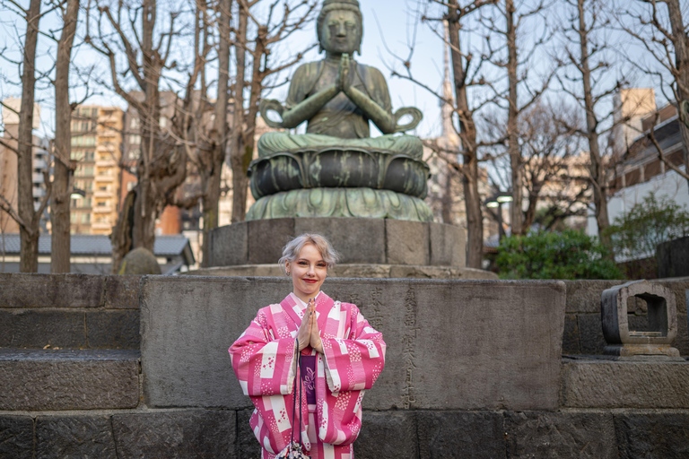 Tokyo: Luxury Kimono Walking Tour w/ Local Guide opt. Vegan