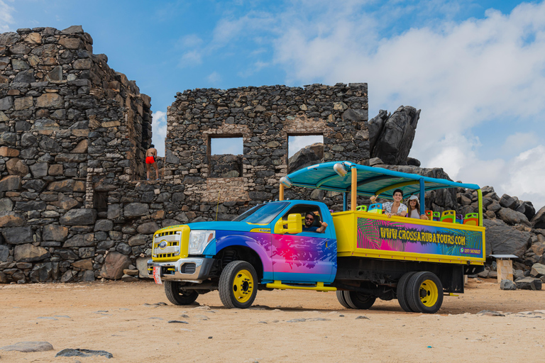 Visite d&#039;une demi-journée de l&#039;île et de la plage de Baby Beach par Cross Aruba Tours