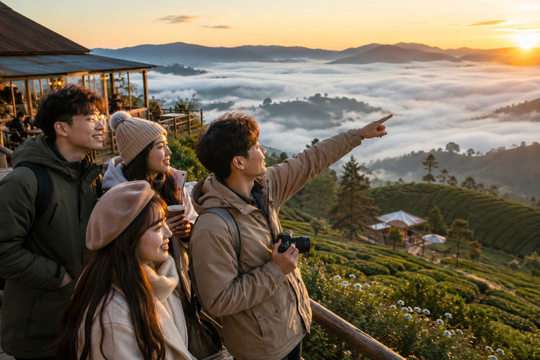 Da Lat: Clouds at Sunrise Tour, Tea Hill, & Strawberry Farm