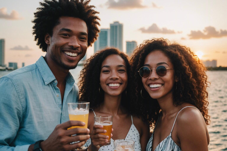 Miami : Croisière de 90 minutes au coucher du soleil avec un bar à Mojito à bord