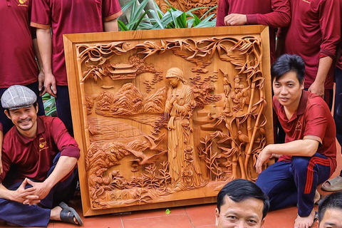 Hoi An: Clase de 3 horas de talla en madera con un artista local