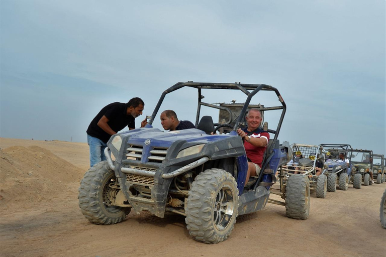 Hurghada: Quadriciclo, buggy, safári de jipe, passeio de camelo e jantarServiço de busca no hotel em Hurghada