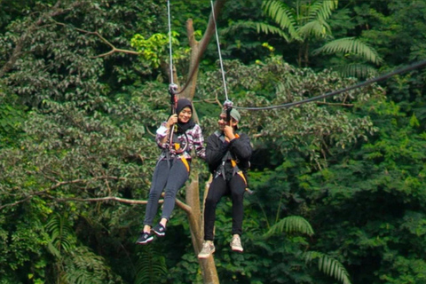 Jakarta/Bogor: Zipline Adventure, ATV, Waterfall & Transfer