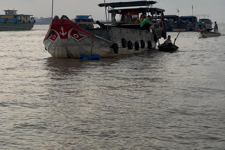 Flytande marknad, blomsterby Autentisk Mekong Delta-resa