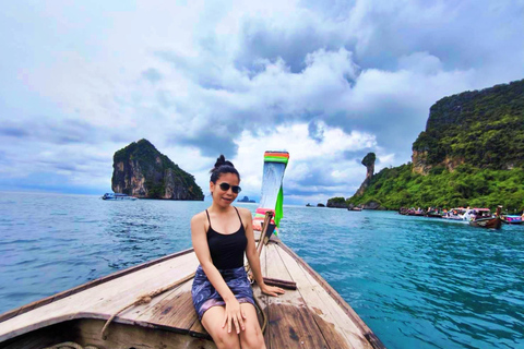 Krabi: Private 4 Islands Longtail Tour with Hotel Pick-up Private 4 Islands Sunset Tour with Dinner (Afternoon)