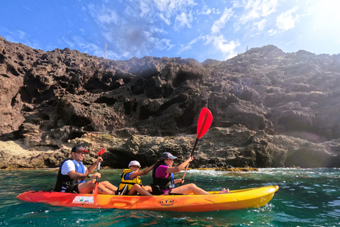 CABO DE GATA: GUIDED KAYAK ROUTE + SNORKEL + FREE PHOTOS