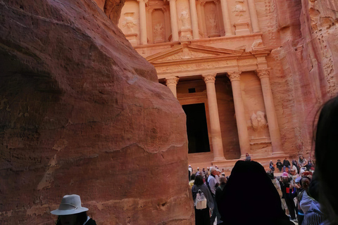 From Amman: Petra, Pink Salt Lake, & Dead Sea Day Trip Transportation Only Tour