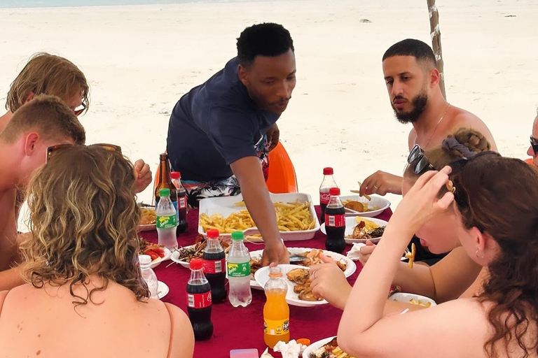 Von Jambian/Paje aus: Gefängnisinsel und Nakupenda Sandbank Tour