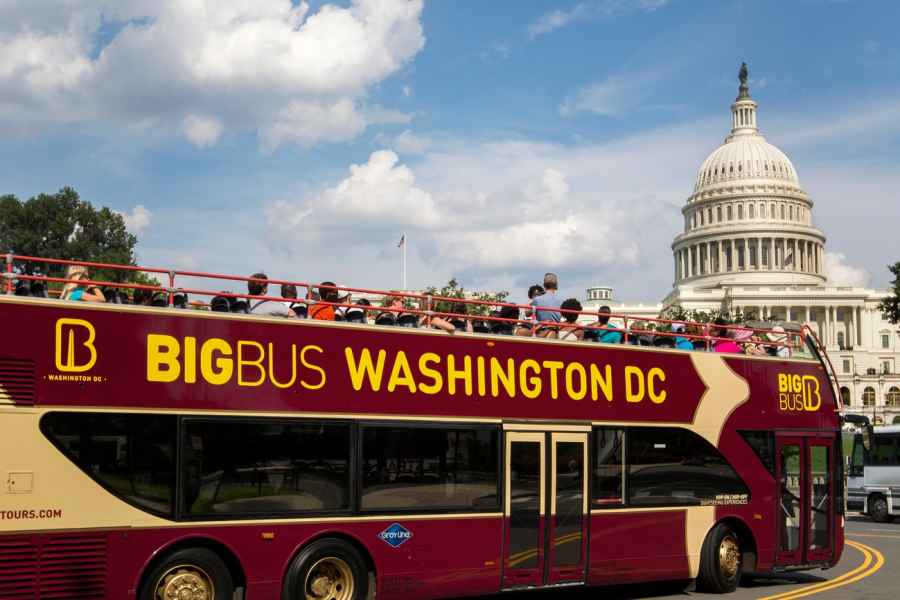 DC: Big Bus Hop-On Hop-Off Sightseeing Tour mit dem Open-Top-Bus. Foto: GetYourGuide