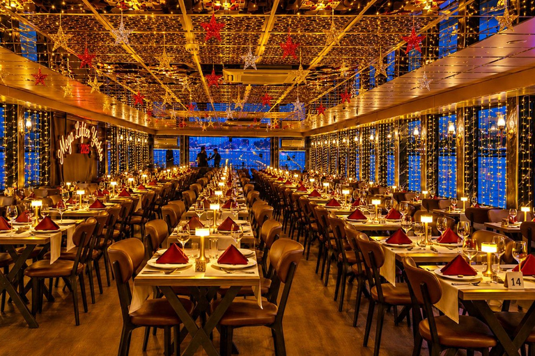 Istanbul: New Year's Eve Bosphorus Cruise w/ Dinner Option VIP Dinner Menu, Alcoholic Drinks, and Hotel Transfer