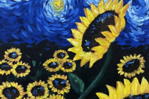 Barcelona: Wine and Van Gogh Paint and Sip Painting Class