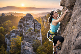 From Prague: Full day Guided Rock Climbing Adventure