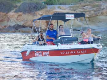 Hersonissos: Huur een boot - Geen vaarbewijs nodig
