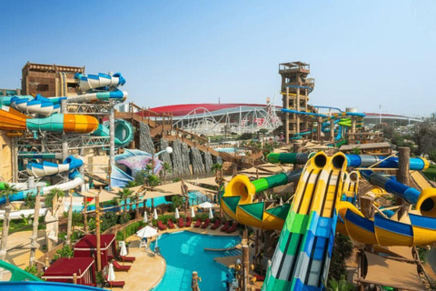 Abu Dhabi: Yas Waterworld Entry Ticket with Transfer in SUV Abu Dhabi: Yas Waterworld Entry Ticket & KIA Carnival Tour