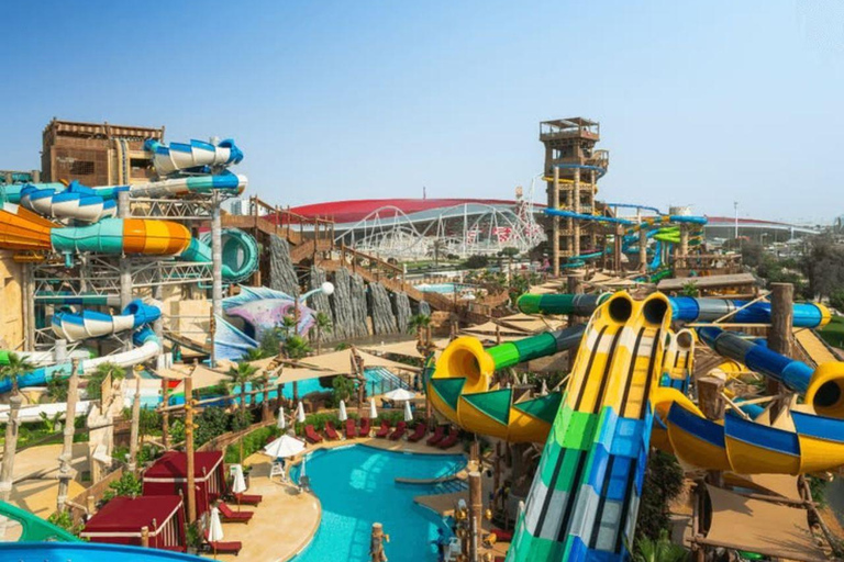 Abu Dhabi: Yas Waterworld Entry Ticket with Transfer in SUV Abu Dhabi: Yas Waterworld Entry Ticket & KIA Carnival Tour