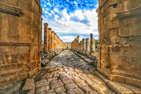 Storia romana, greca e islamica - Pranzo e carrello con cavo inclusiGiordania: Tour della Giornata della Storia Romana con Teleferik Ride ad Ajloun