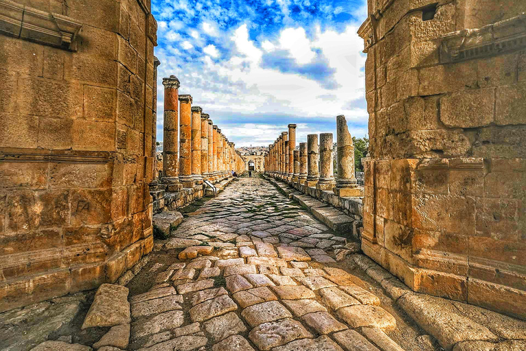 Storia romana, greca e islamica - Pranzo e carrello con cavo inclusiGiordania: Tour della Giornata della Storia Romana con Teleferik Ride ad Ajloun