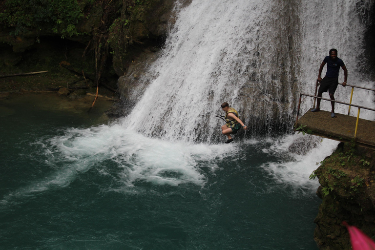 Ocho Rios: Blue Hole & River Tubing Tour with Pickup From Montego Bay Hotels & Port