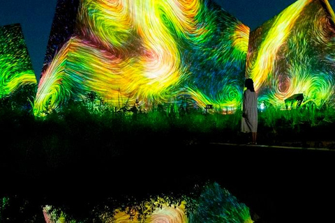 Osaka: TeamLab Botanical Garden Ticket & Private Transfer Ticket & Transfer from Osaka to TeamLab Botanical Garden