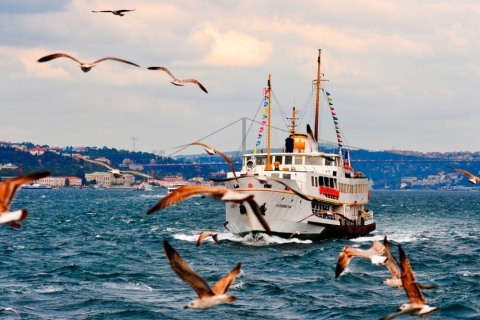 Istanbul : Croisière matinale ou au coucher du soleil sur le Bosphore et la Corne d'OrExcursion matinale dans le Bosphore avec la Corne d'Or et la Forteresse de Rumeli