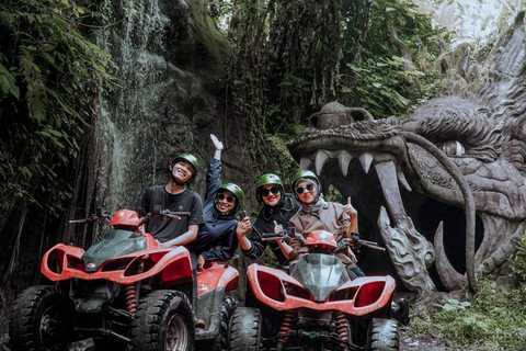 Bali: Ubud ATV-Fahrt mit Wasserfall-Drachenhöhle und MittagessenTandem ATV