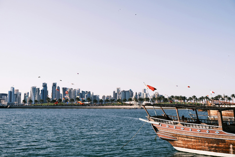 Doha: Private City Tour with Dhow Boat Cruise