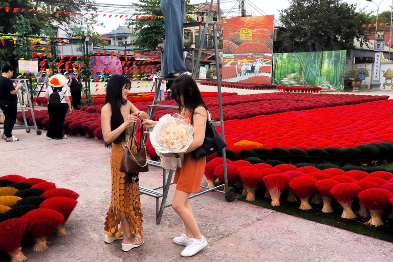 From Hanoi: Incense Village and Ninh Binh Waterfall Day Trip
